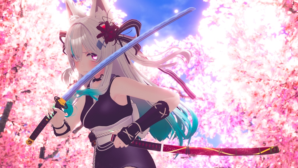 古刀 六葉 -抜刀納刀ギミック・Particle付き-