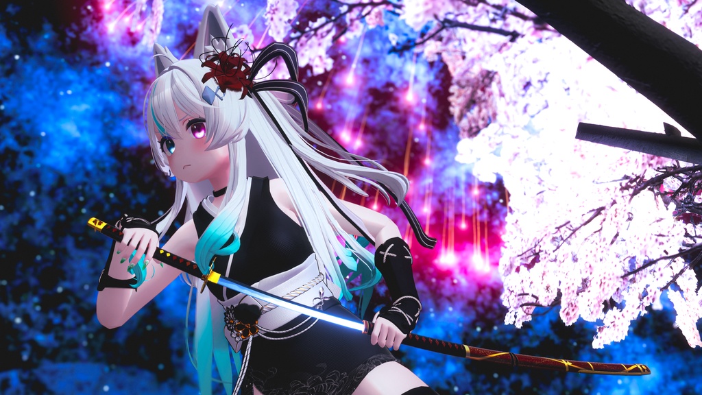 古刀 六葉 -抜刀納刀ギミック・Particle付き-