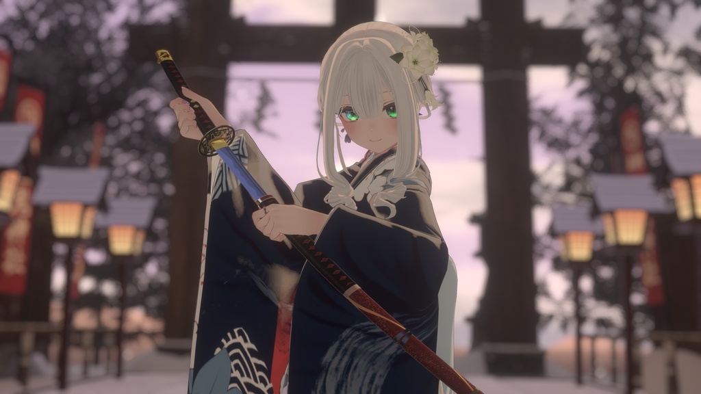 古刀 六葉 -抜刀納刀ギミック・Particle付き-