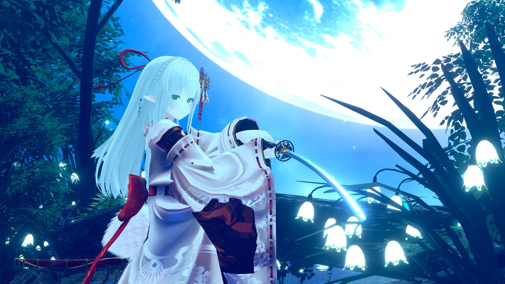 古刀 六葉 -抜刀納刀ギミック・Particle付き-