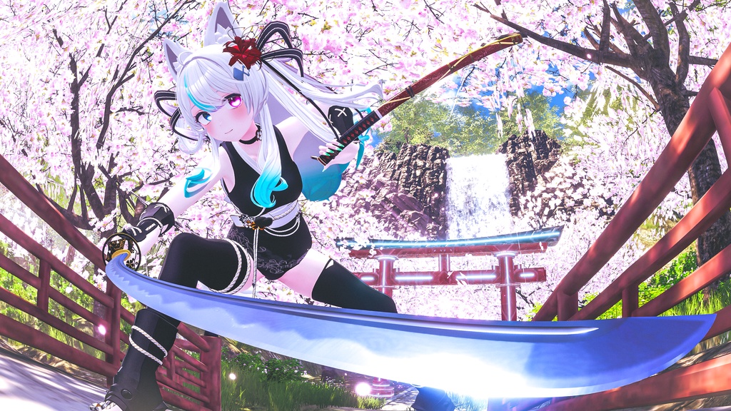 古刀 六葉 -抜刀納刀ギミック・Particle付き-