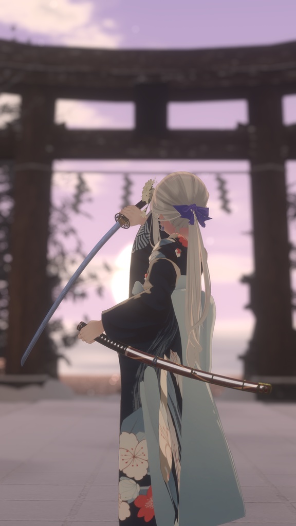 古刀 六葉 -抜刀納刀ギミック・Particle付き-