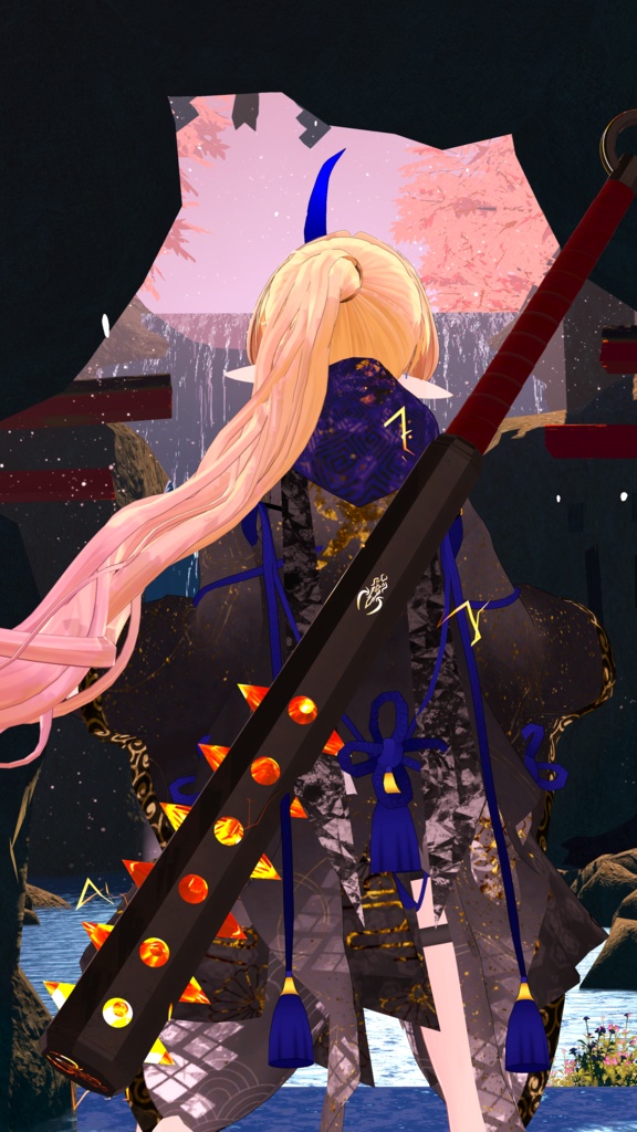 雷砕棒 -変形・可動ギミック・Particle付き-