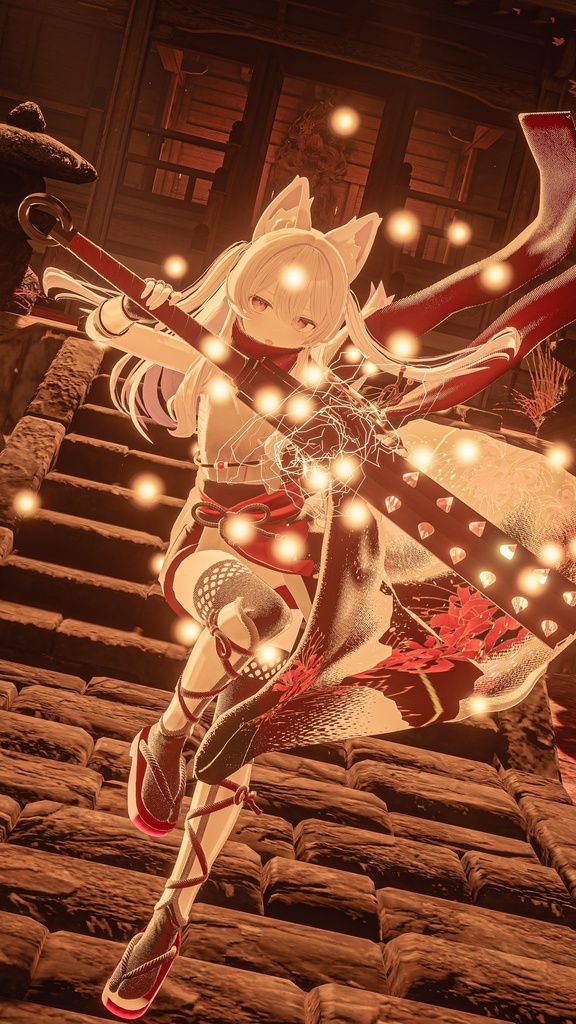 雷砕棒 -変形・可動ギミック・Particle付き-