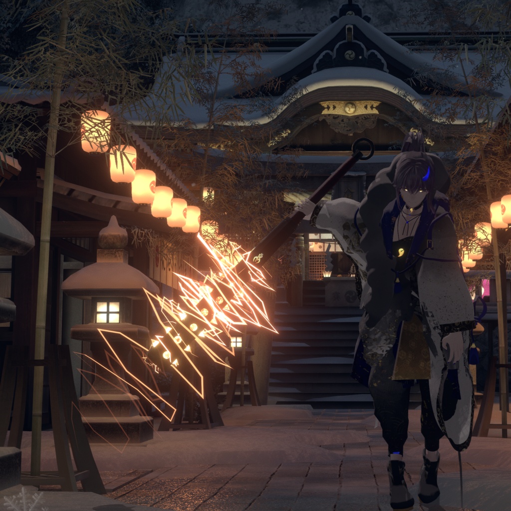 雷砕棒 -変形・可動ギミック・Particle付き-