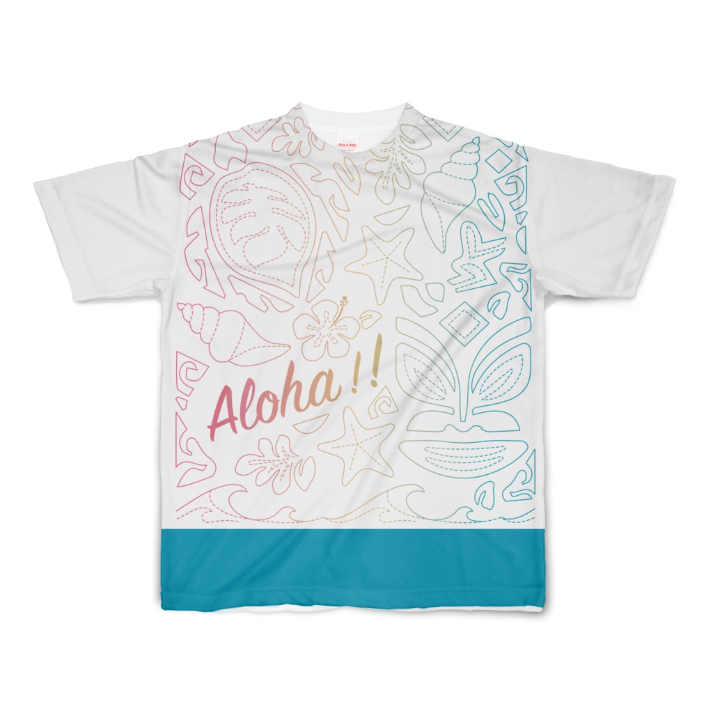 ハワイアンTシャツ BLUE