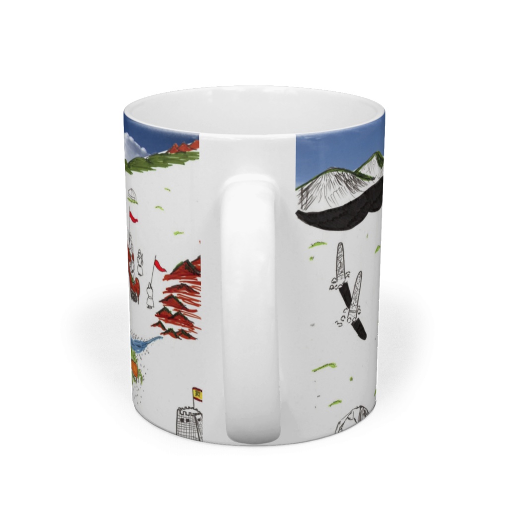モンゴルの風景のマグカップ