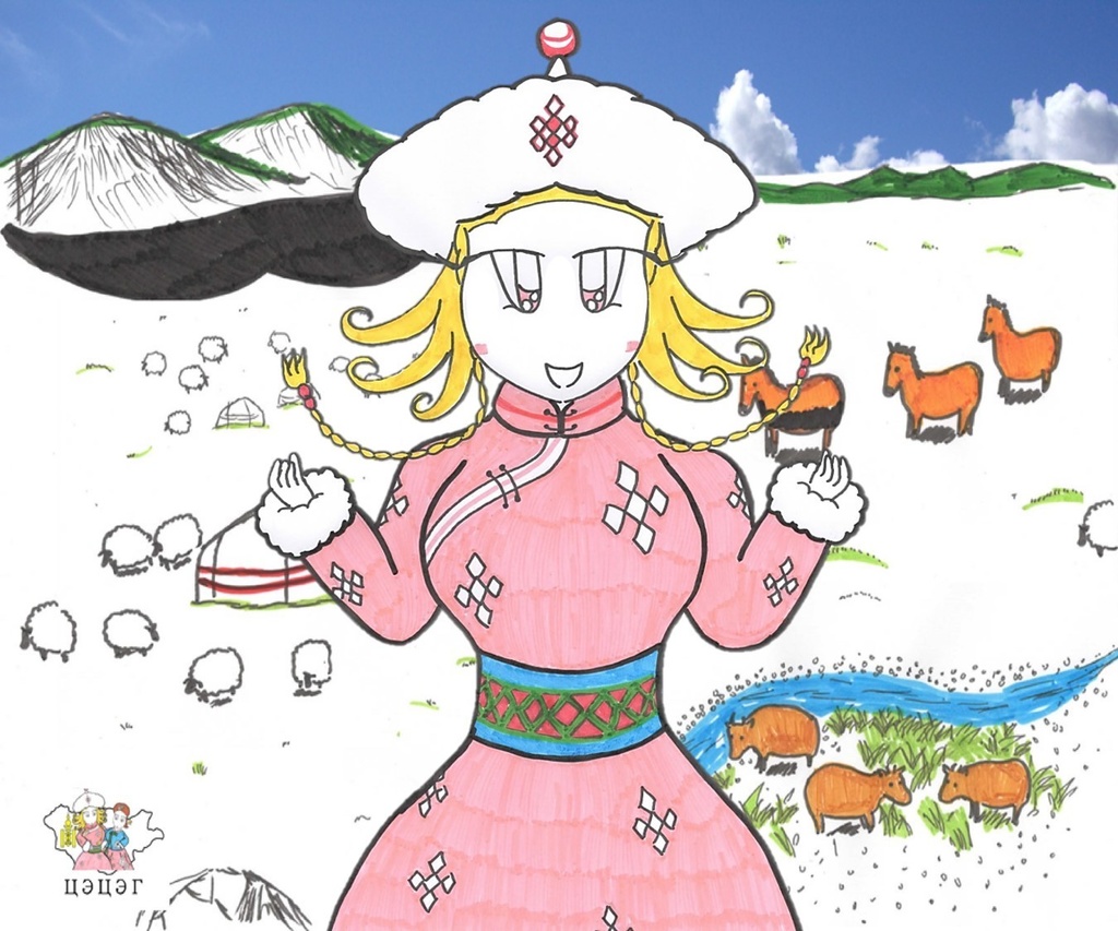 ツェツェ・グジャルガル トートバック Mサイズ