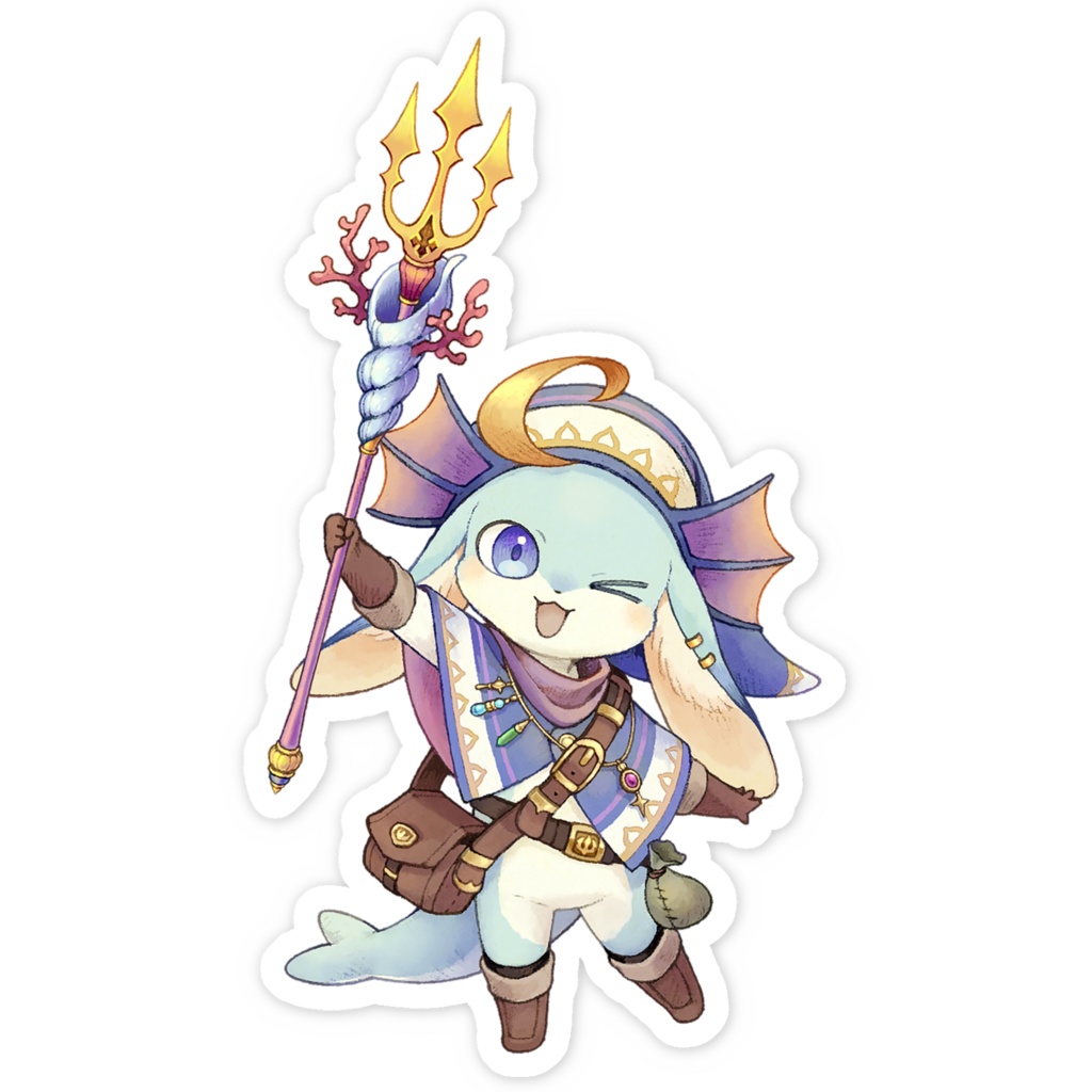 冒険うろこステッカー