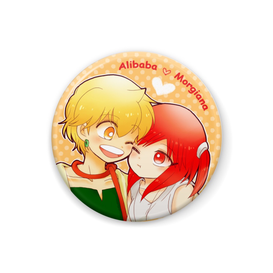 ほっぺ寄せ♡缶バッジ　　【アリモル】