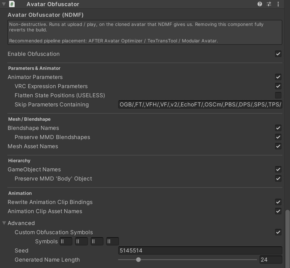 【無料】OpenSource Avatar Obfuscator