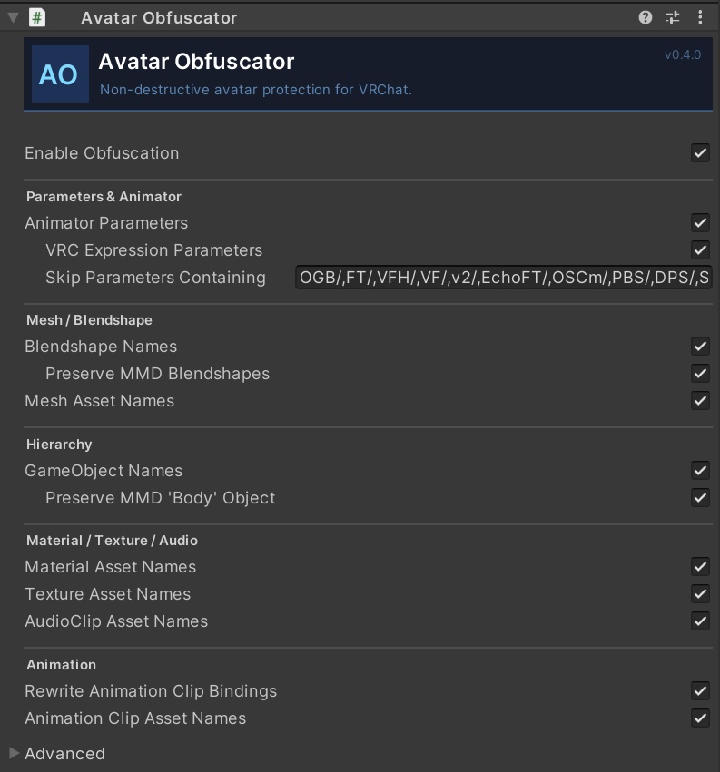 【無料】OpenSource Avatar Obfuscator