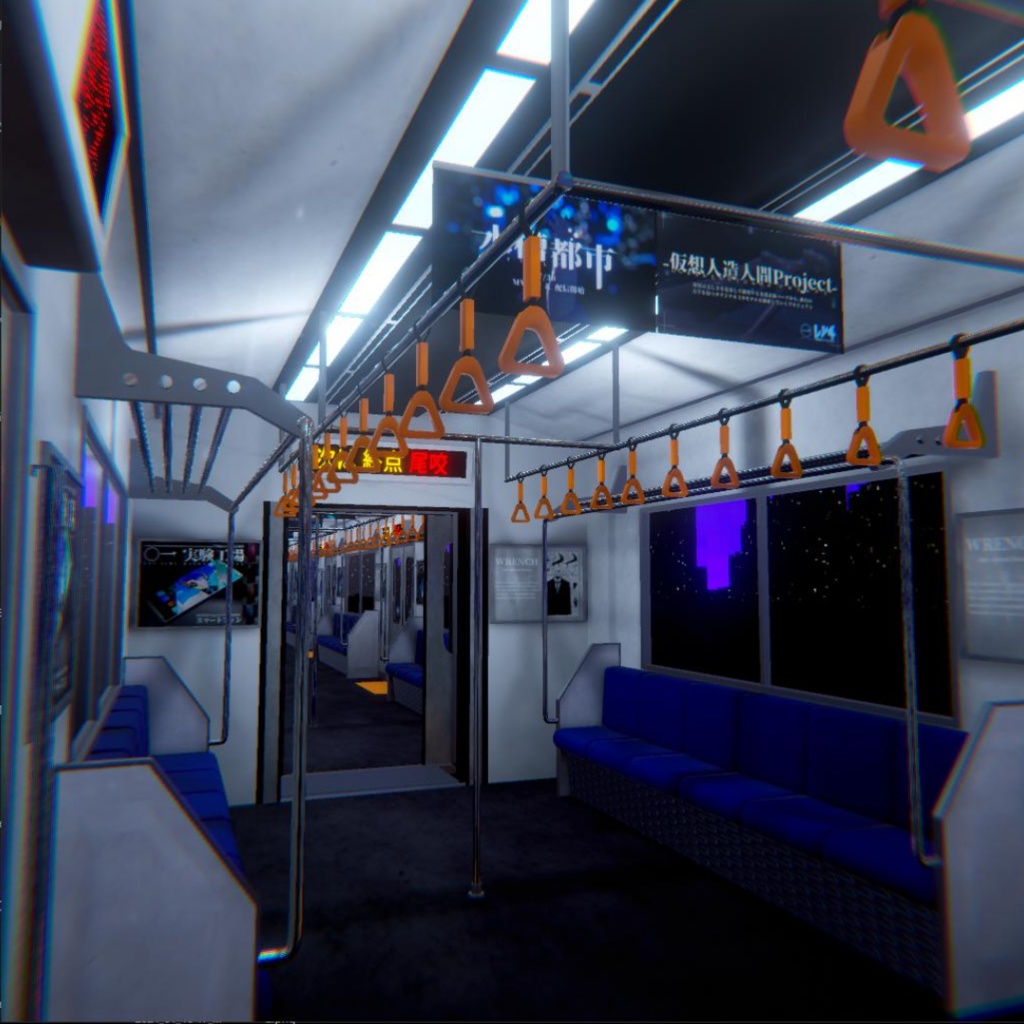 【販売ワールド】走り続ける電車【景色が動く】