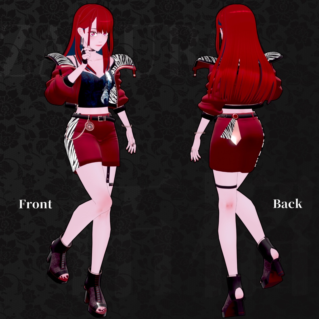 『ザクロ:柘榴』オリジナル3Dアバター/Original Avatar"ZAKURO"