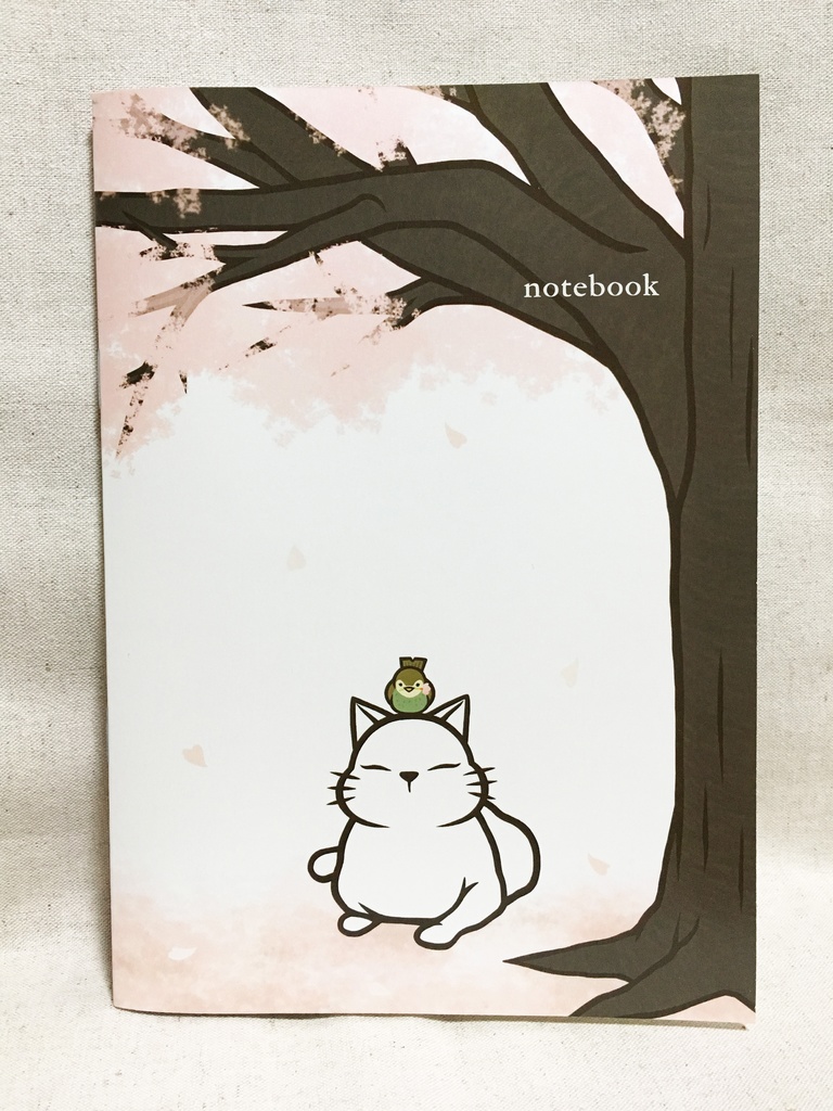 A5ノート 猫と桜