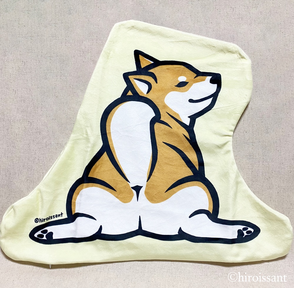 もちもち柴尻クッションカバー