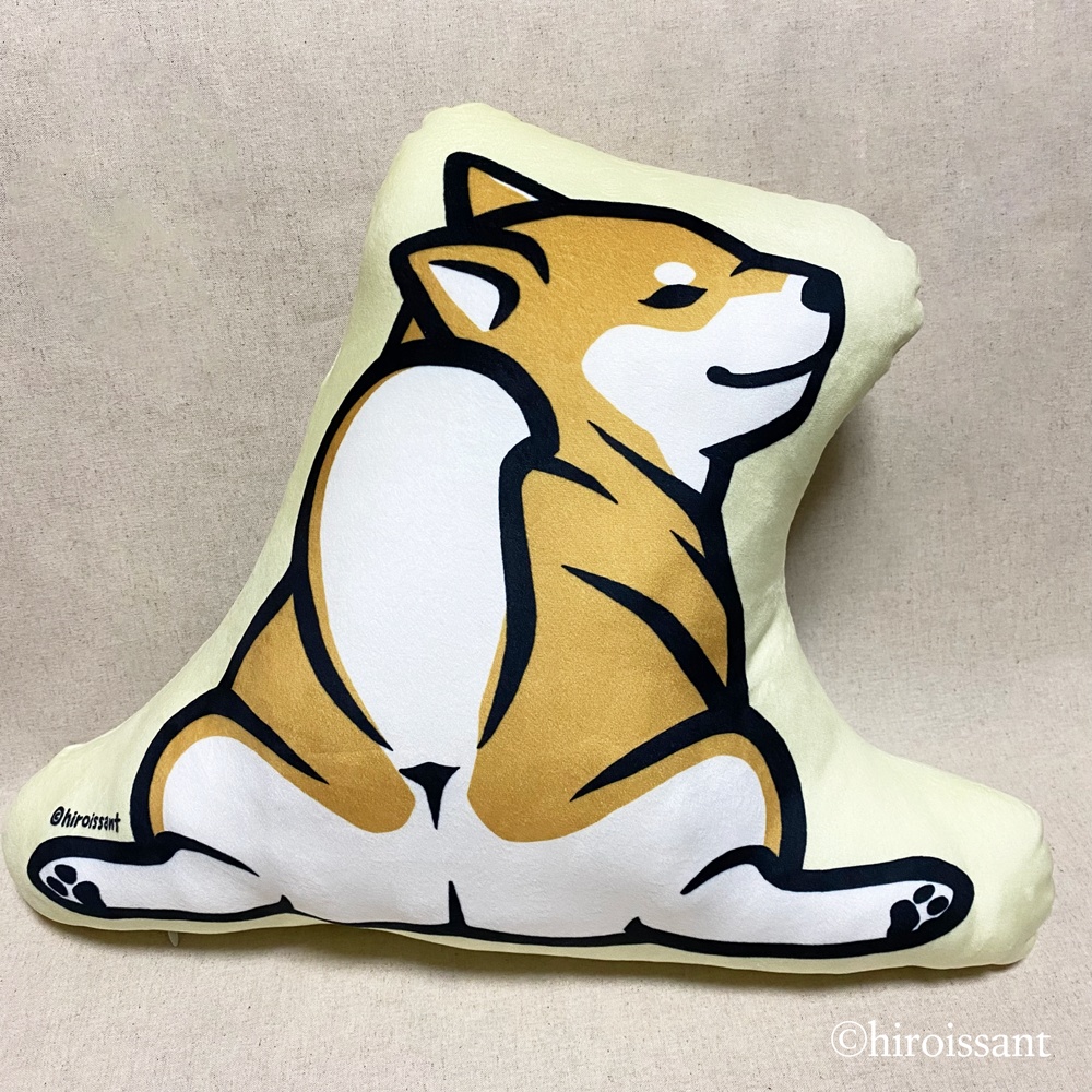 もちもち柴尻クッションカバー