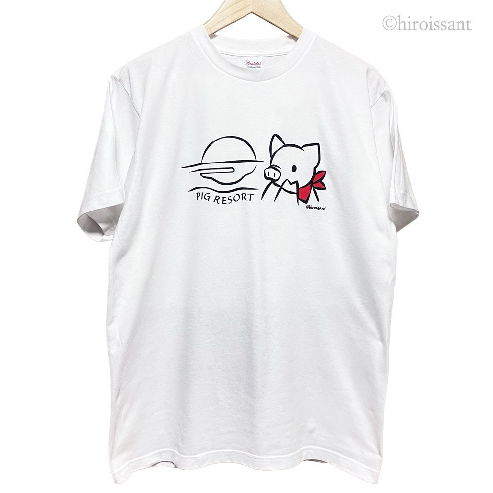 【SALE】ピッグリゾートTシャツ(サンセット)