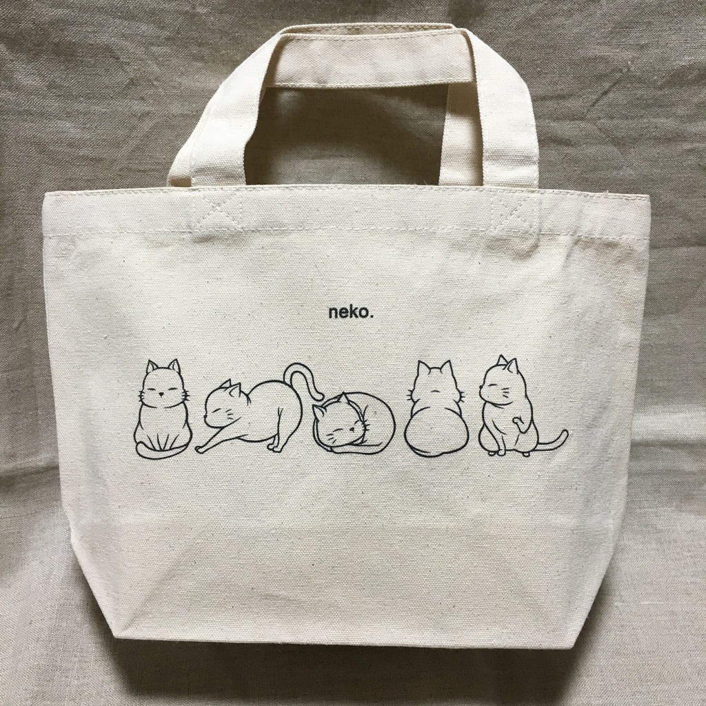 ミニトートバッグ ねこ