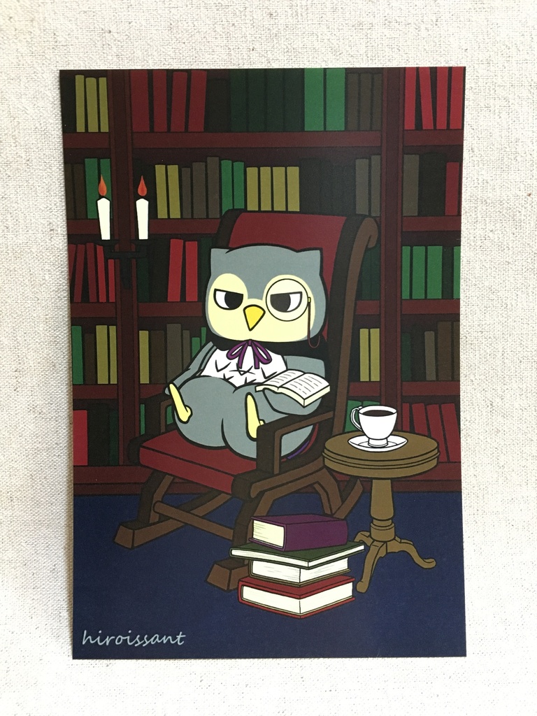 ポストカード　ふくろうBOOK