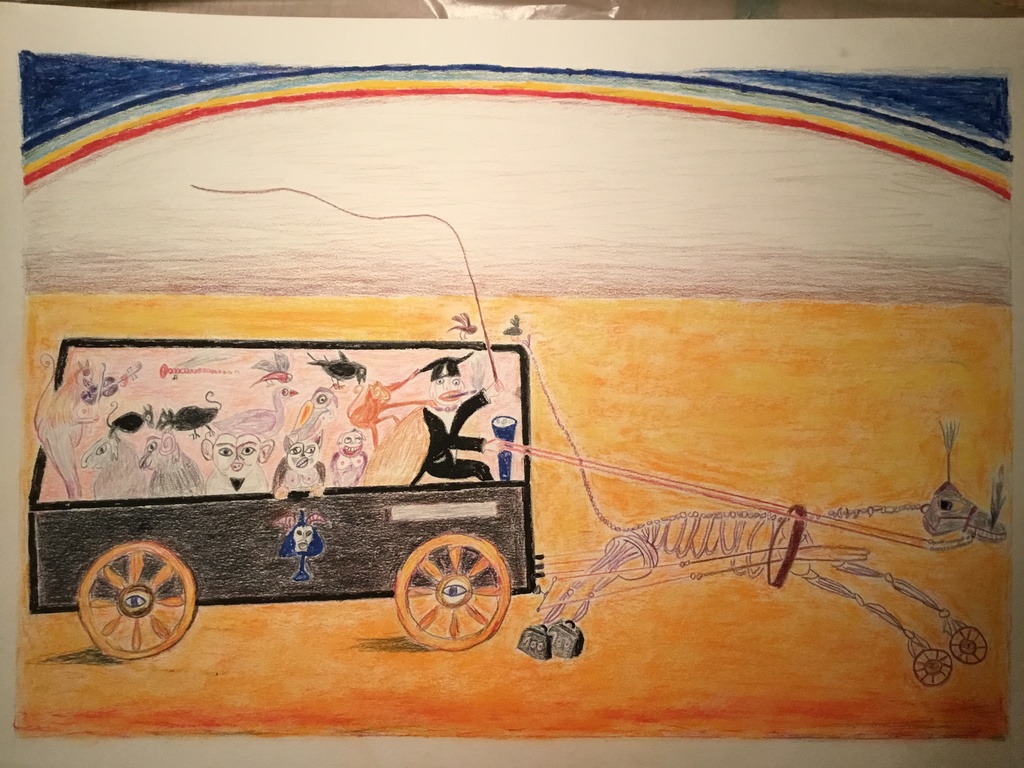 模写絵 ゾンネン・シュターン うらぶれた見込みのない文化財運送有限会社