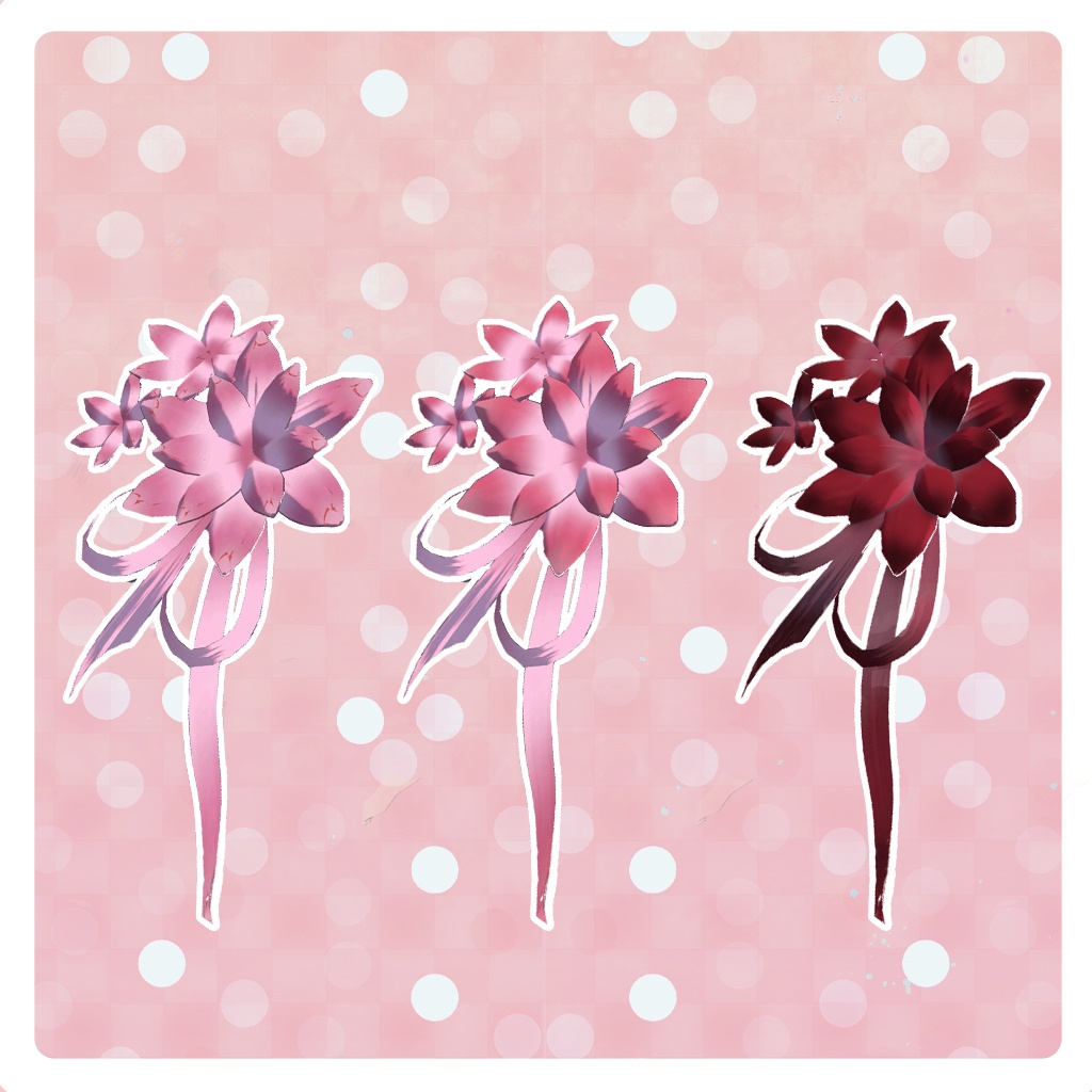 FEmale Flower HAIR ACCESSORY【VRChat】