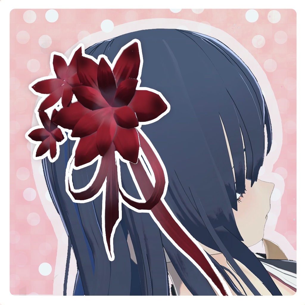 FEmale Flower HAIR ACCESSORY【VRChat】