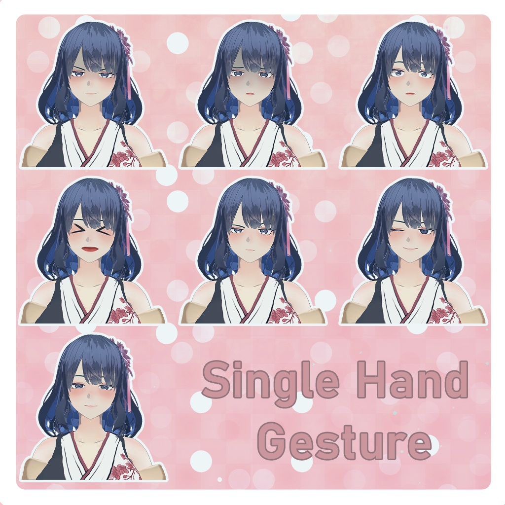 Original 3D model "Aoshi" 【VRChat】