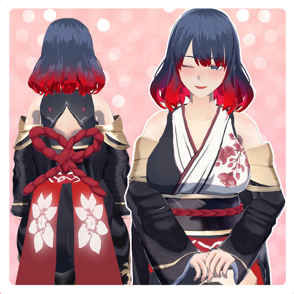 Original 3D model "Aoshi" 【VRChat】