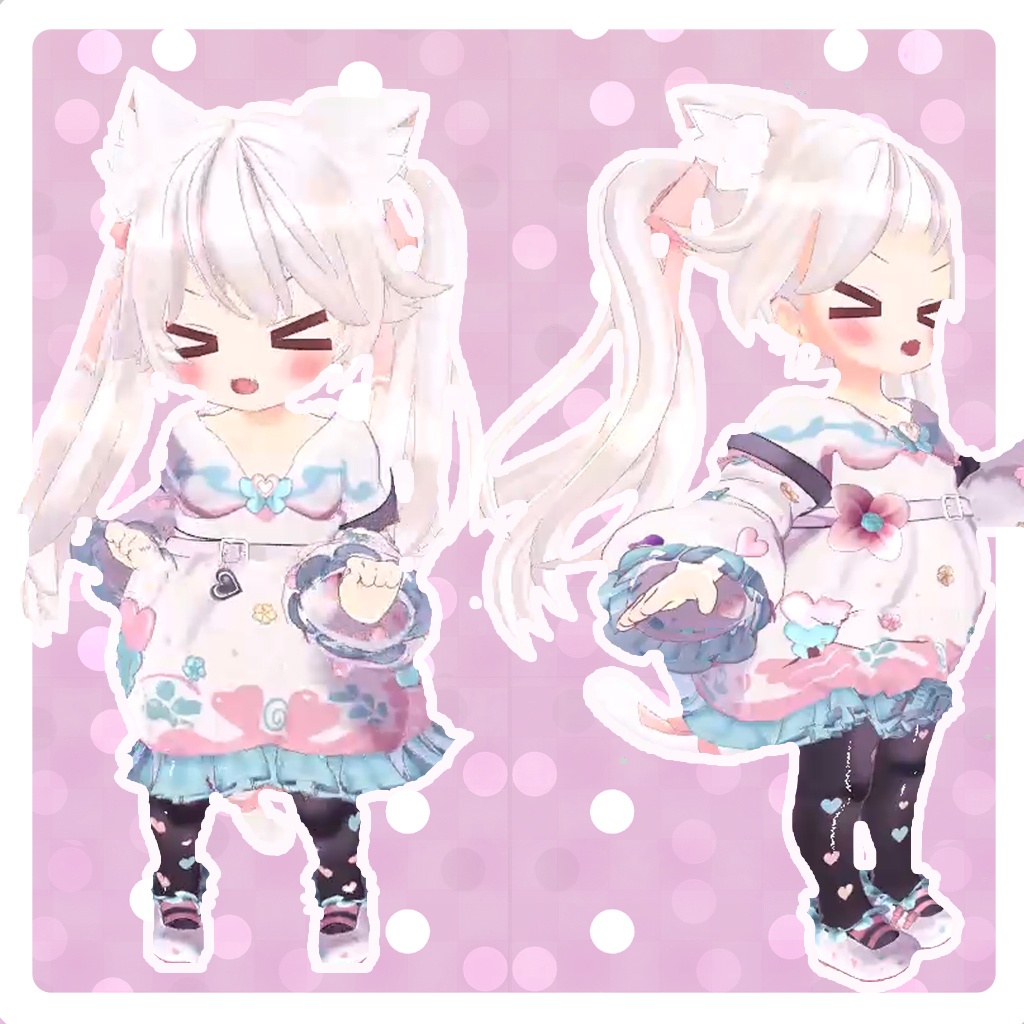 "5 avatar compatible" happy heart dress