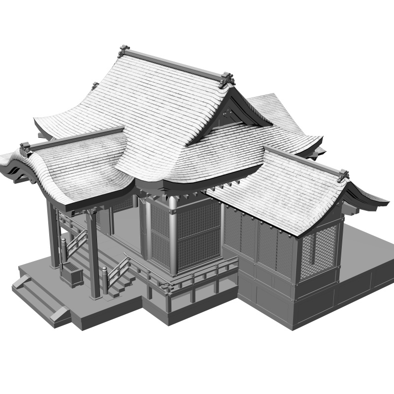 clipstudio用3D 神社(拝殿)