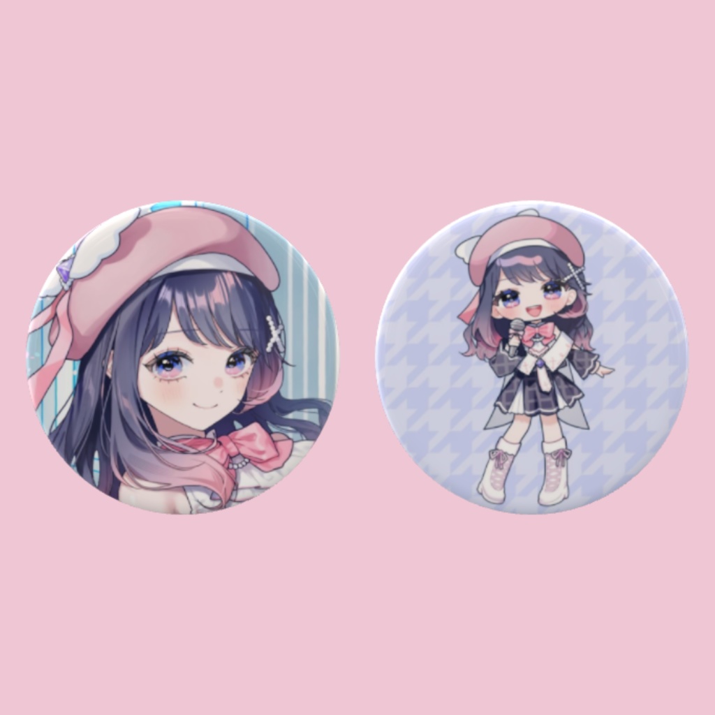 缶バッジ　２種セット　寒色