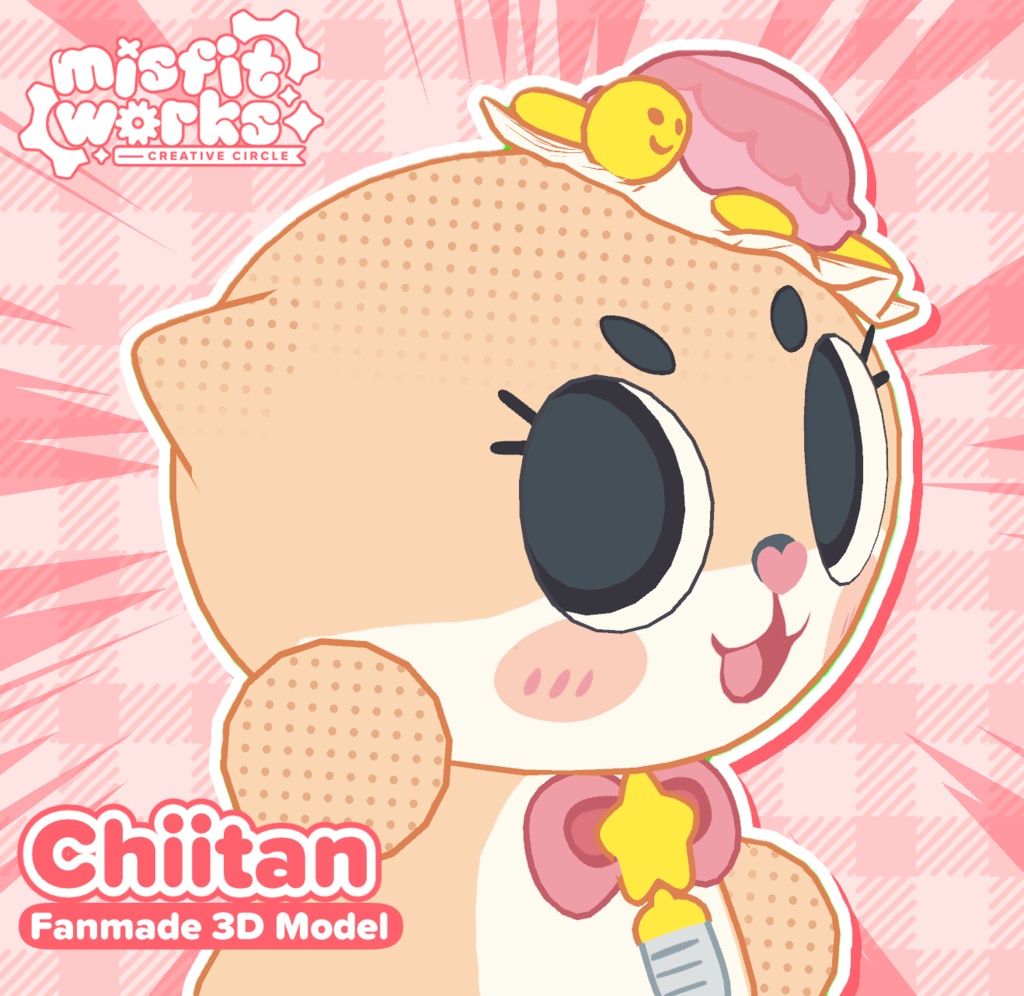 [VRM/VSFAVATAR] ちぃたん☆ Fanmade 3D Model (Misfitworks Ver.)