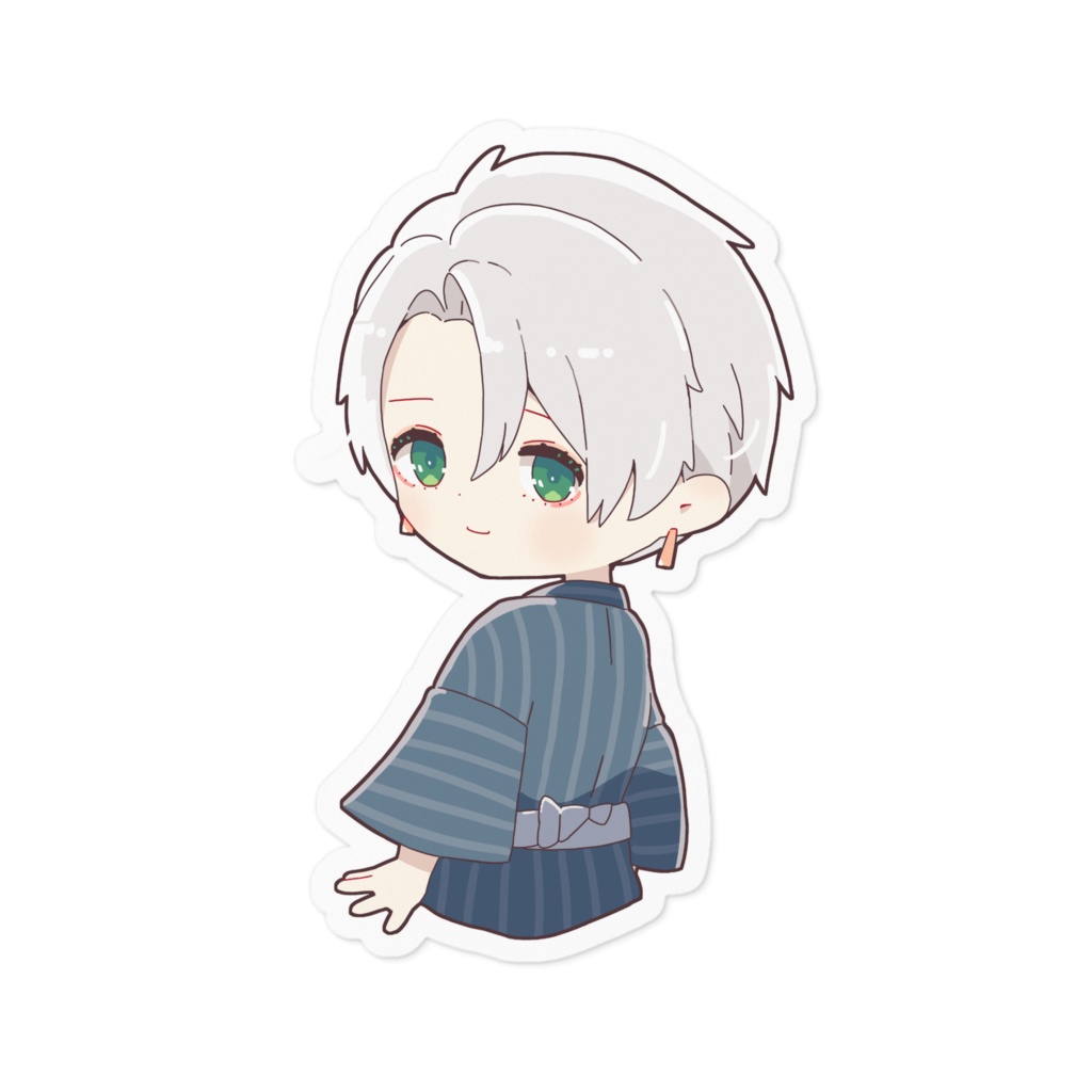 幽鬼ノラク オリジナルステッカー 浴衣ver