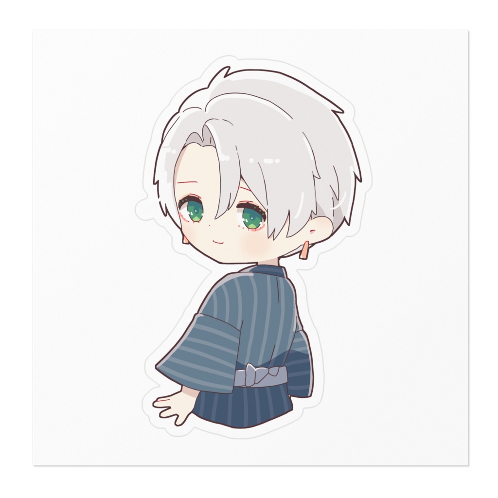 幽鬼ノラク オリジナルステッカー 浴衣ver