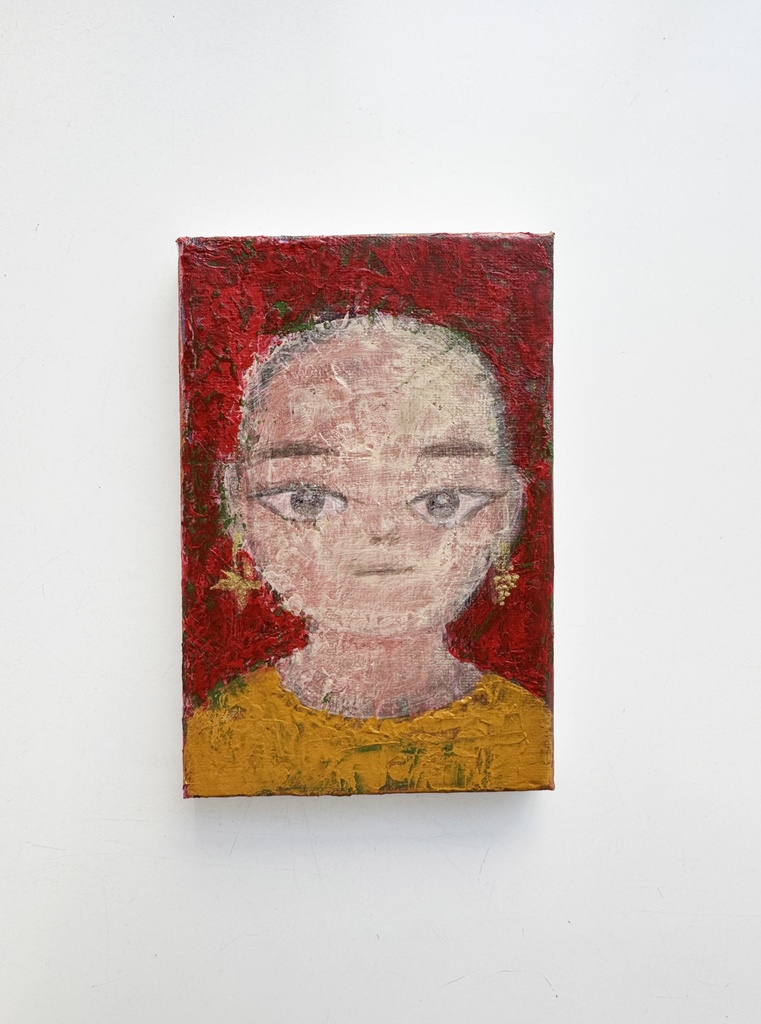 《金イヤリング》"Gold Earrings"