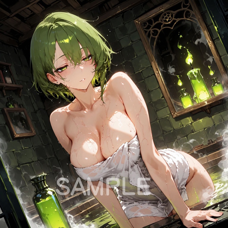 ホラーな世界の魔法少女シリーズ+ちびキャラ素材 vol.5【毒舌魔女「ラクス」】