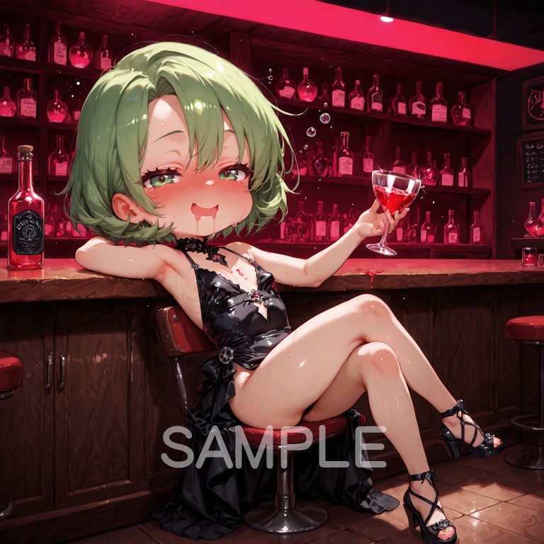 ホラーな世界の魔法少女シリーズ+ちびキャラ素材 vol.5【毒舌魔女「ラクス」】