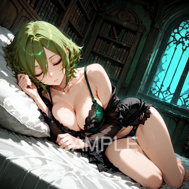 ホラーな世界の魔法少女シリーズ+ちびキャラ素材 vol.5【毒舌魔女「ラクス」】