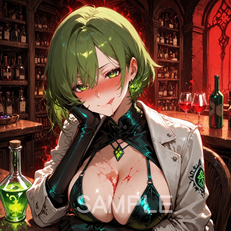 ホラーな世界の魔法少女シリーズ+ちびキャラ素材 vol.5【毒舌魔女「ラクス」】