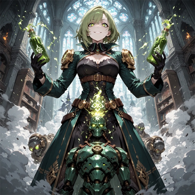 ホラーな世界の魔法少女シリーズ+ちびキャラ素材 vol.5【毒舌魔女「ラクス」】