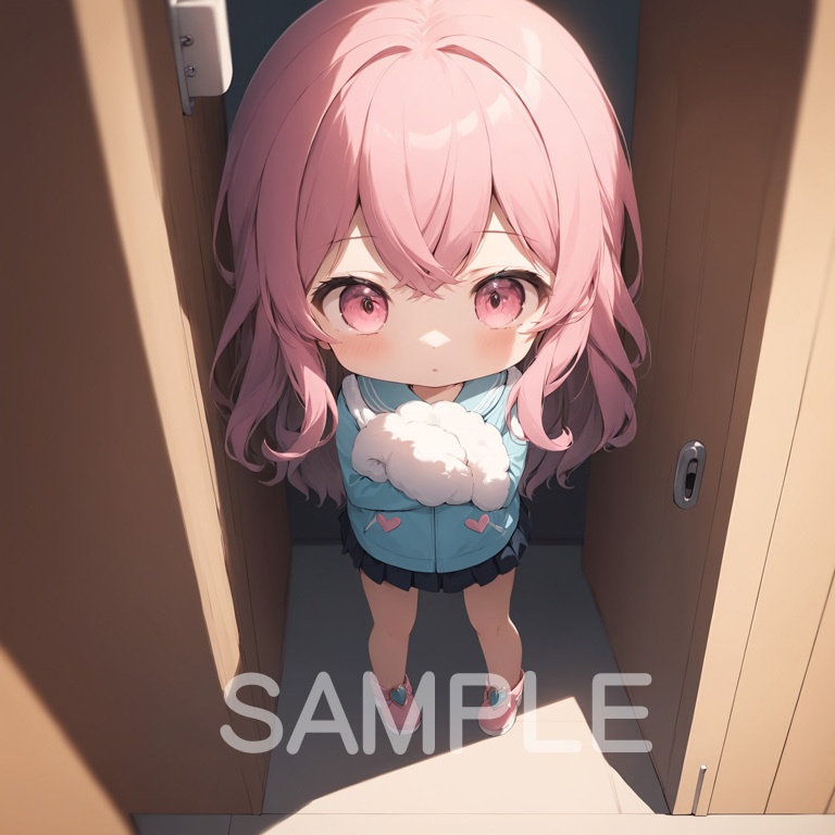 ホラーな世界の魔法少女シリーズ+ちびキャラ素材 vol.6 甘党魔女「ミント」】あまあま殺意のデザート魔法!【ふわもこスイーツ魔女素材パック】