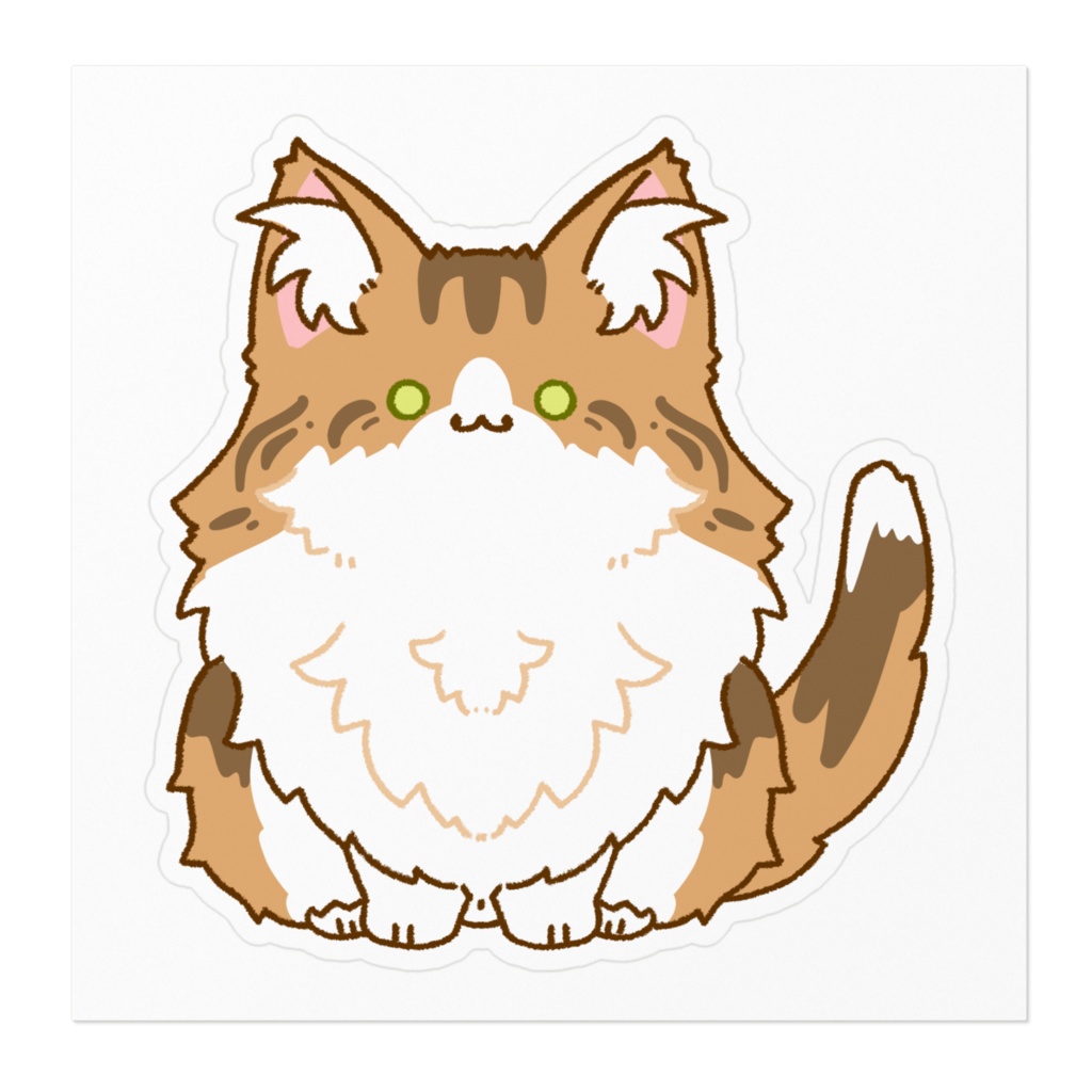 ノルウェージャンフォレストキャット(クリームタビー&ホワイト)