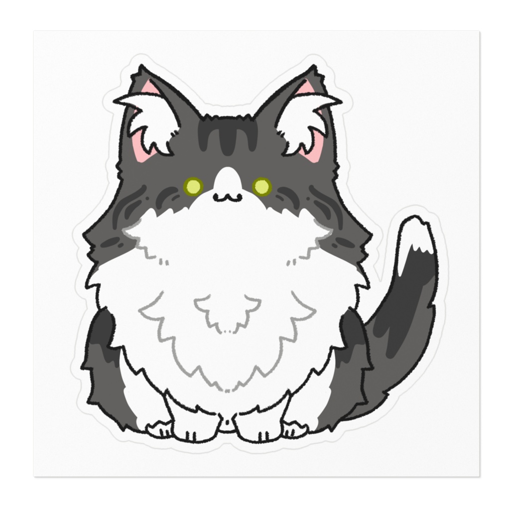 ノルウェージャンフォレストキャット(ブラックタビー&ホワイト)