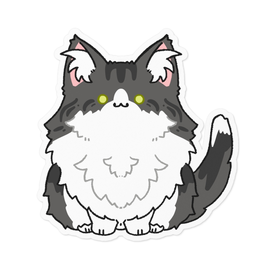 ノルウェージャンフォレストキャット(ブラックタビー&ホワイト)