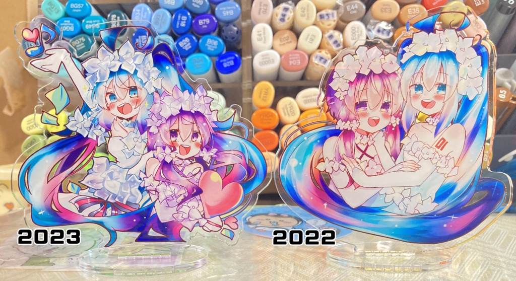 ミクゆかウェディングアクスタ