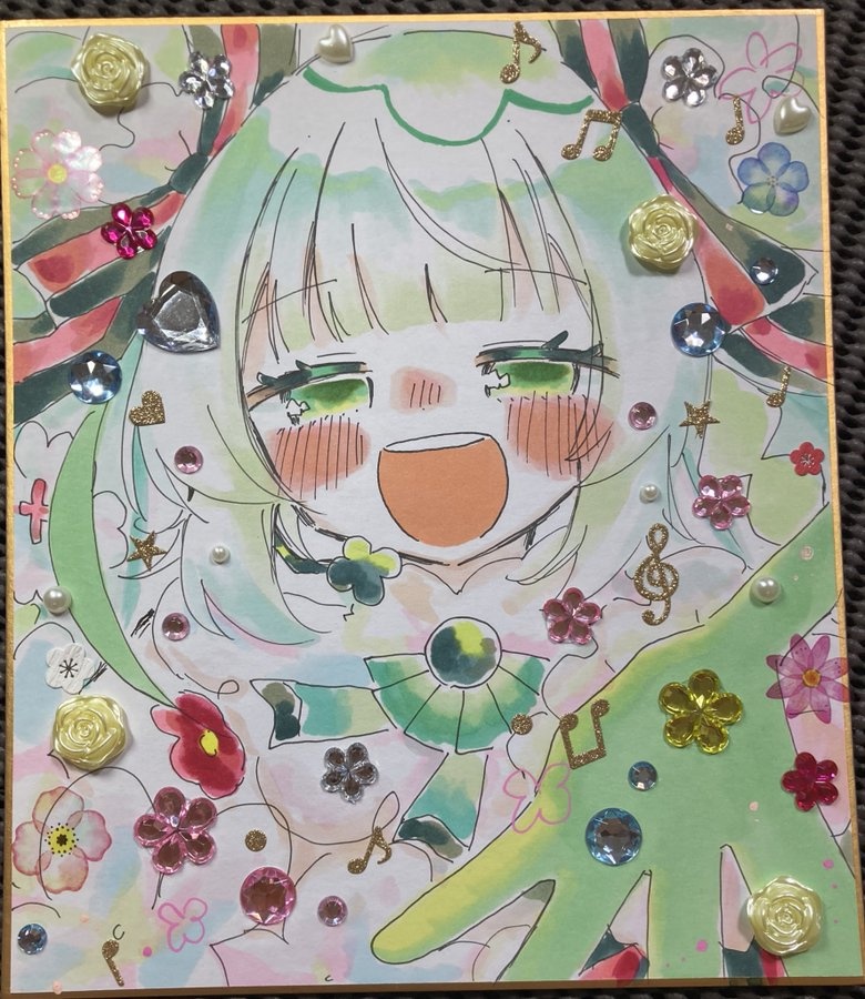 合成音声色紙