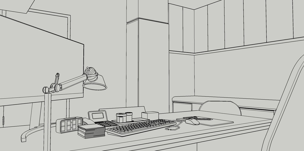 3D 診療室 a doctor's office (sketch UP )