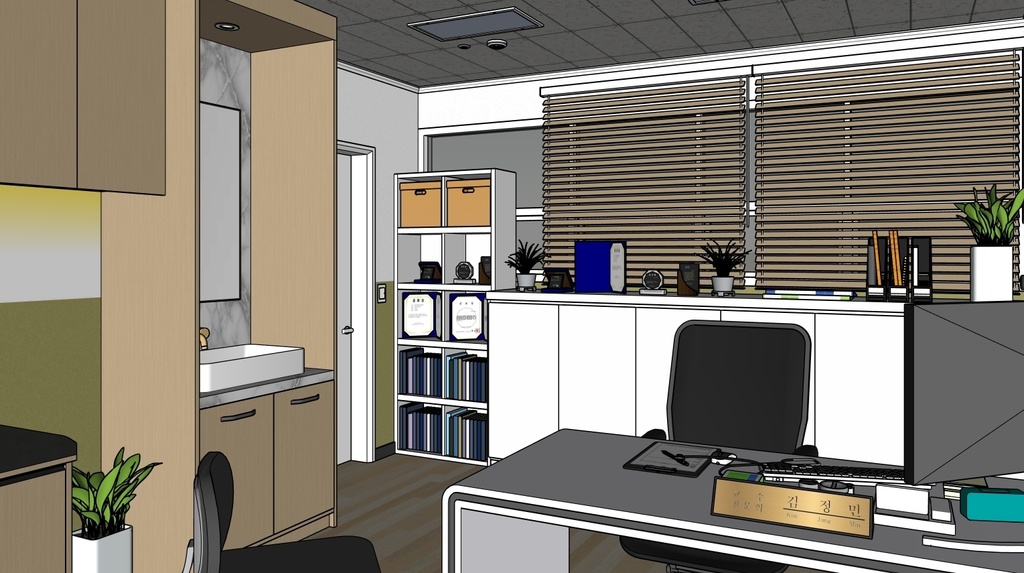 3D 診療室 a doctor's office (sketch UP )