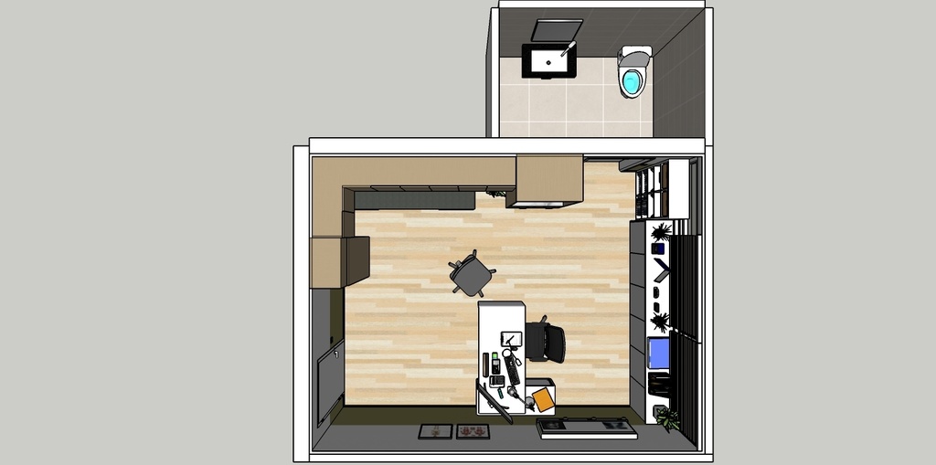 3D 診療室 a doctor's office (sketch UP )